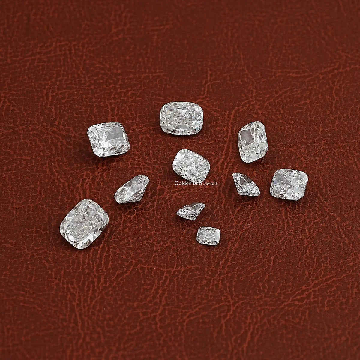 View Of Elongated Cushion Cut Loose Diamond In White