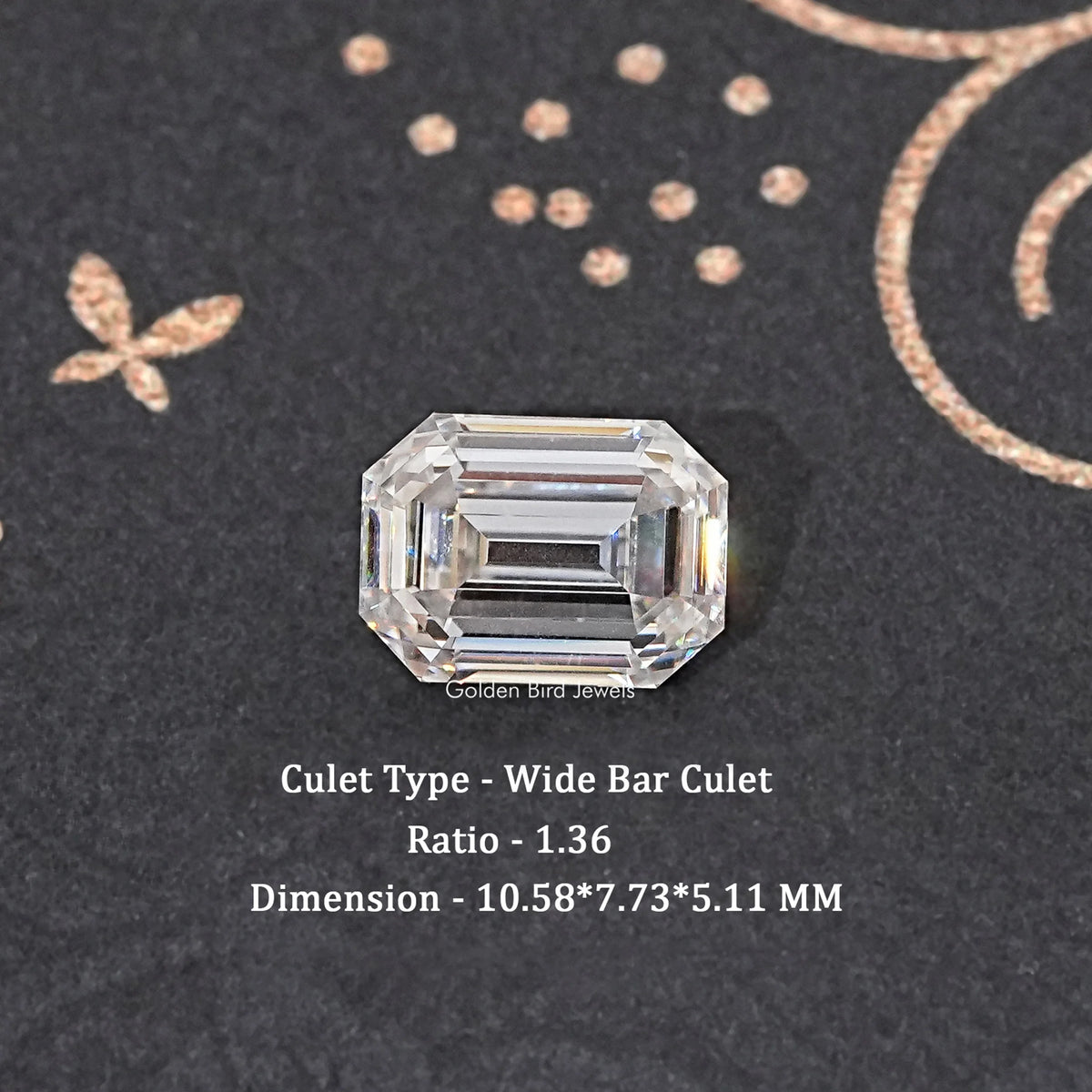 Old Mine Emerald Loose Moissanite Stone