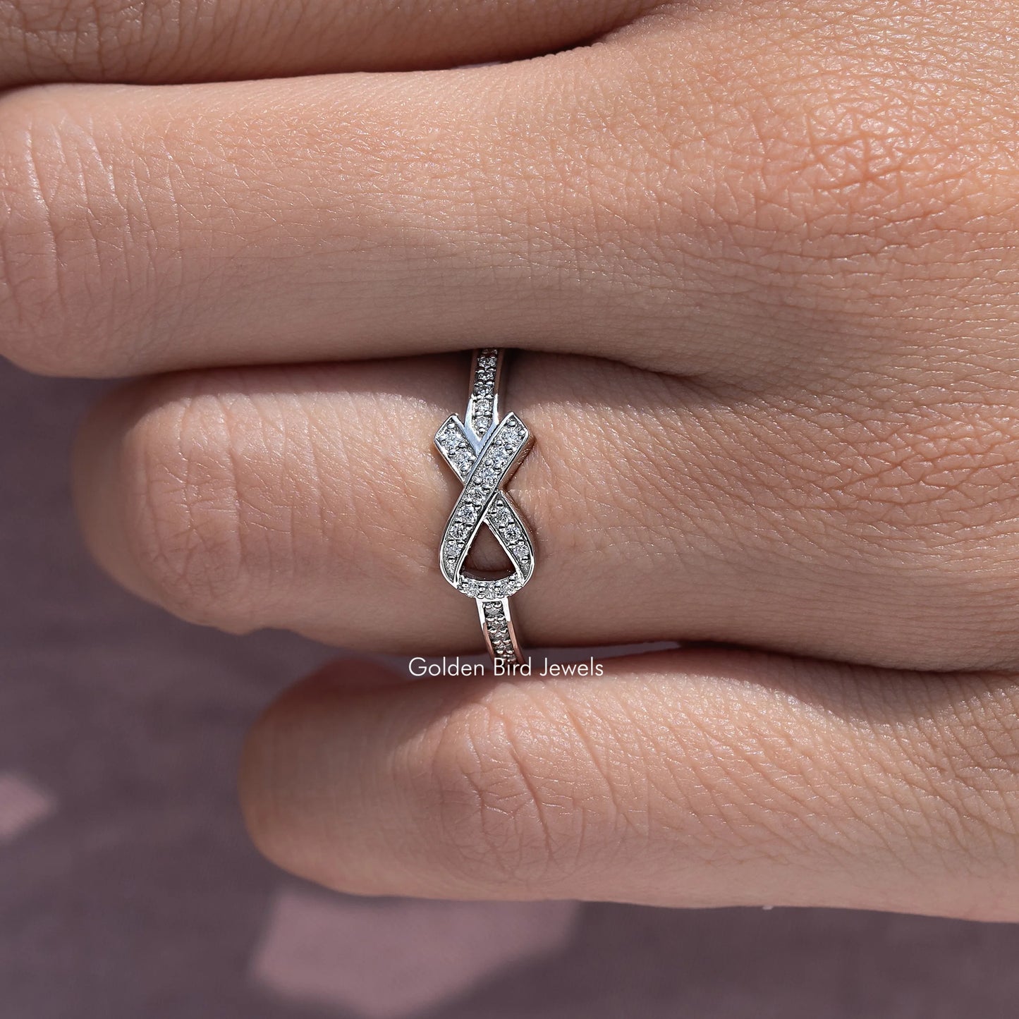 Round Cut Moissanite Hope Ring