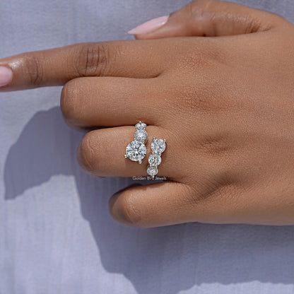 Princess Cut Moissanite Solitaire Engagement Ring