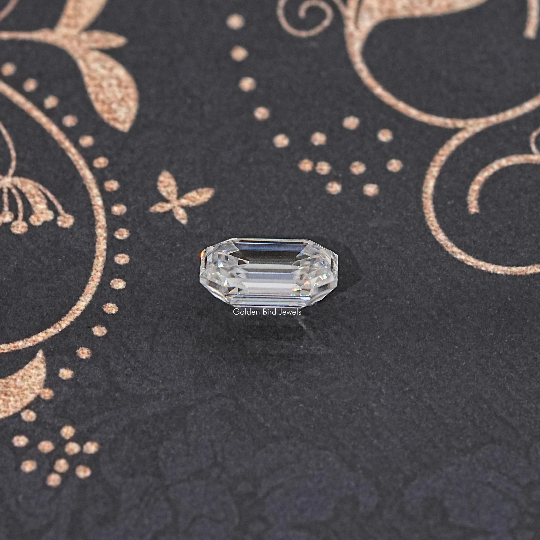 Side View Of Old Mine Pear Cut Loose Moissanite Stone