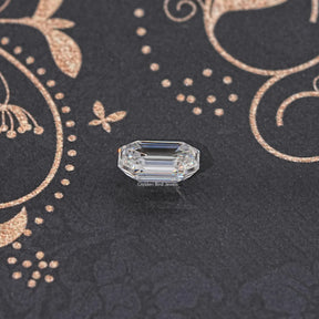 Side View Of Old Mine Pear Cut Loose Moissanite Stone