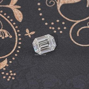 Front View Of Old Mine Pear Cut Loose Moissanite Stone