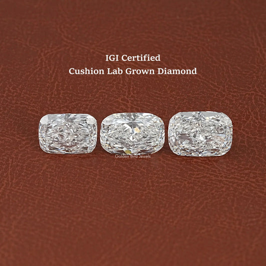 Elongated Cushion Cut Lab Loose Diamond