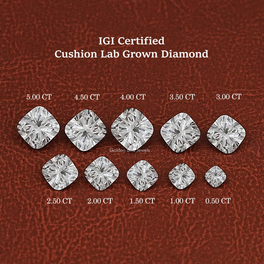 Cushion Cut Lab Grown Loose Diamond