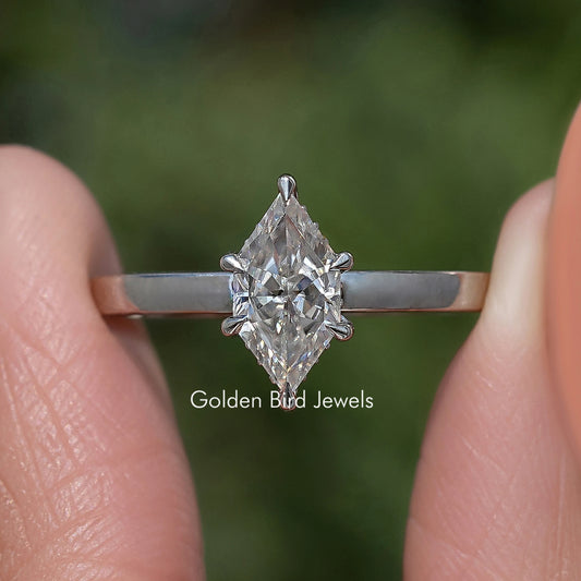 Dutch Marquise Cut Hidden Halo Engagement Ring