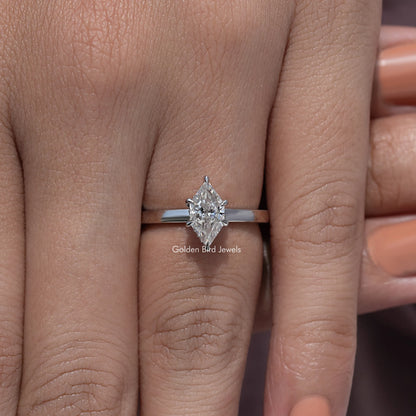 Dutch Marquise Cut Hidden Halo Engagement Ring