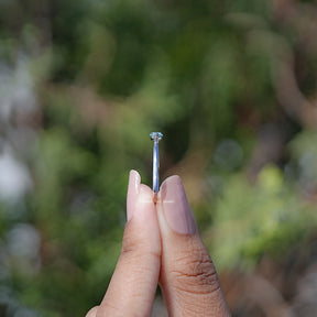 Side View of East West Marquise Cut Moissanite Solitaire Ring