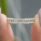 Baguette Cut Moissanite Half Eternity Band