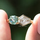 Unique Style Moissanite Toi Et Moi Engagement Ring
