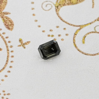 Gray Emerald Loose Moissanite