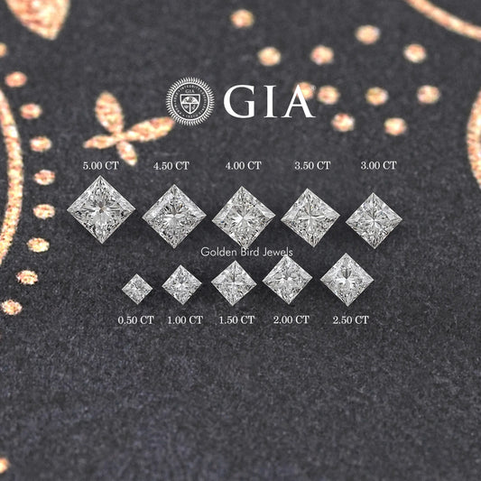 GIA Certified Princess Cut Loose Lab Diamond