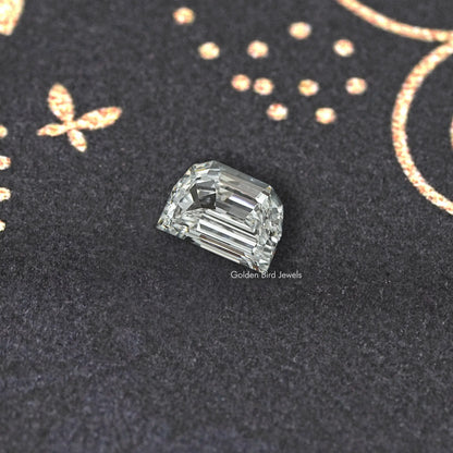 Step Cut Half Moon Lab Grown Diamond