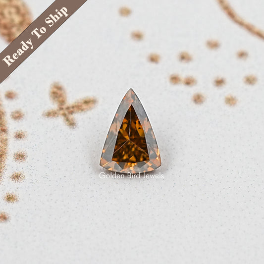 Long Trillion Cut Moissanite Loose Stone