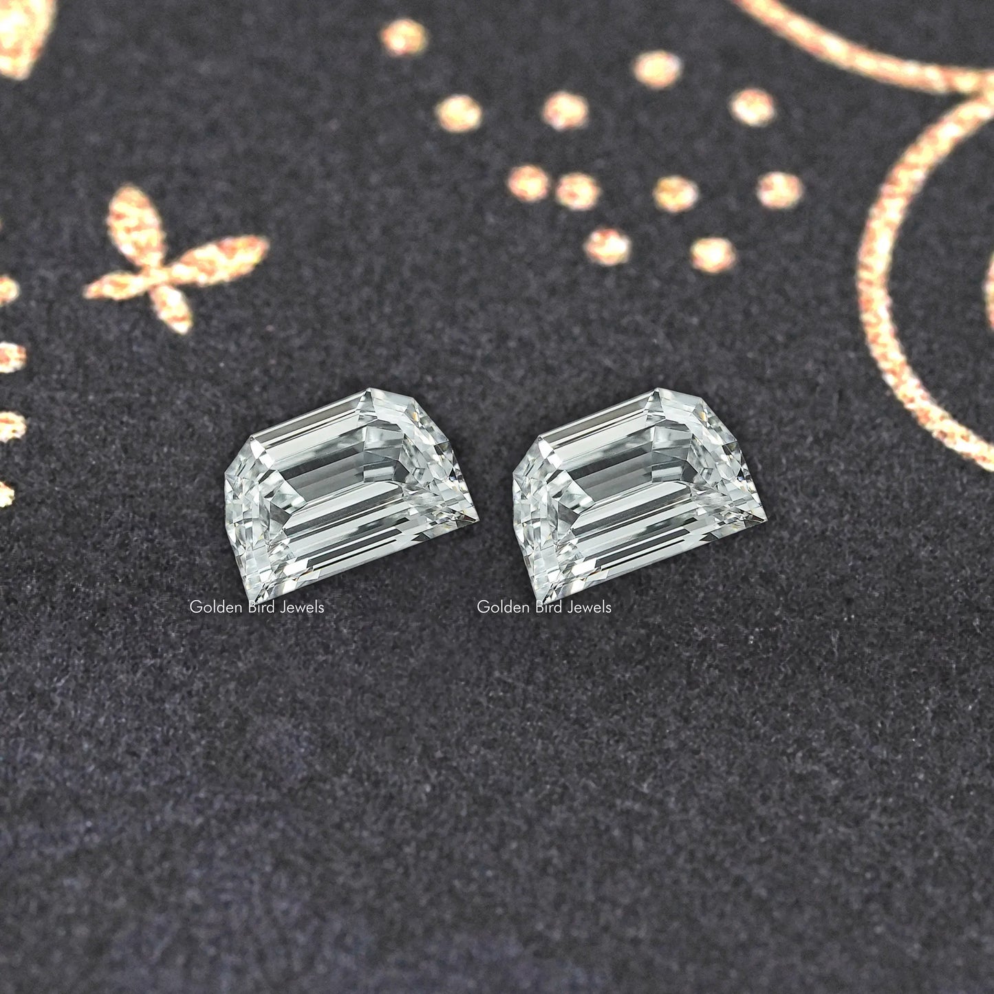 Step Cut Half Moon Lab Grown Diamond