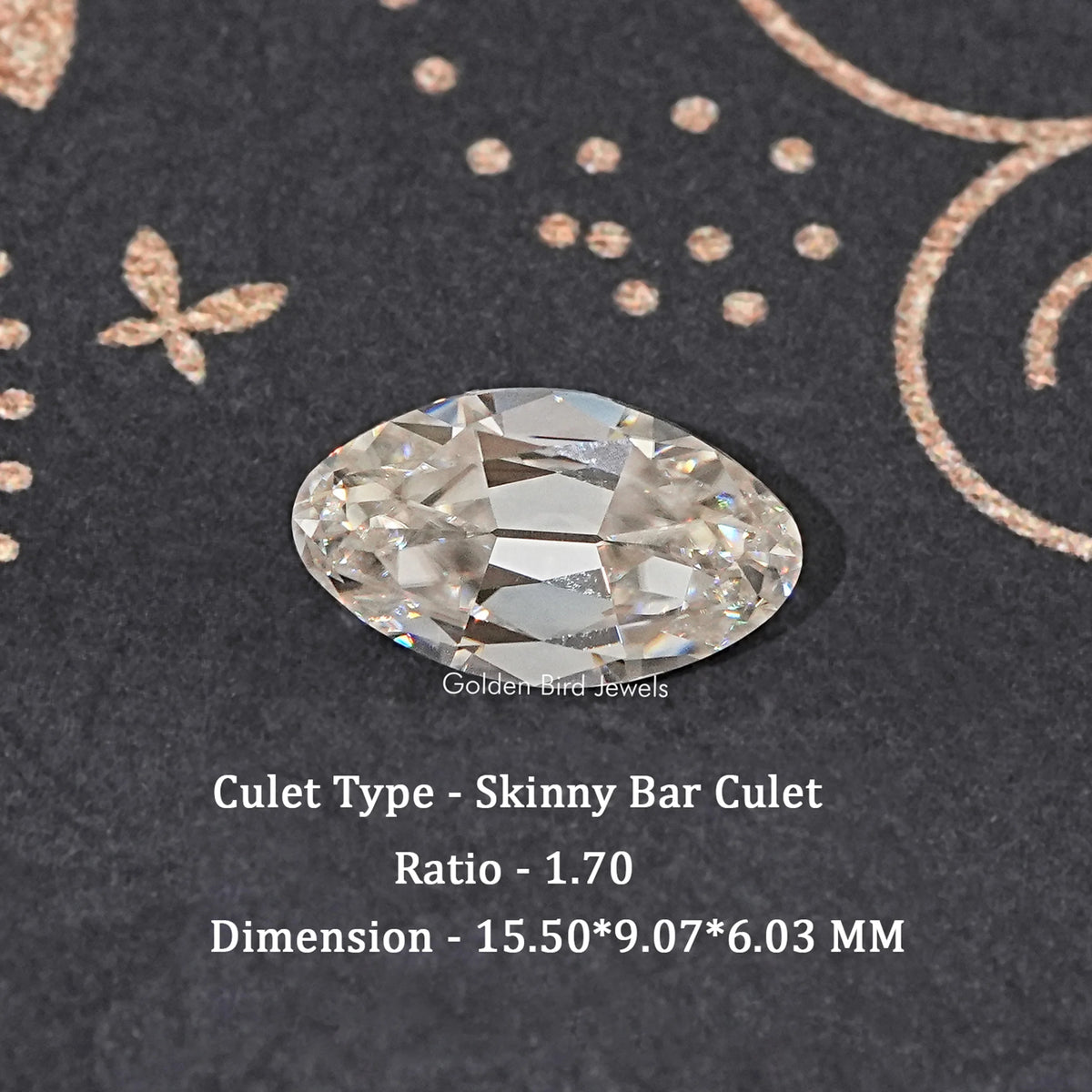 Off White Old Mine Moval Loose Moissanite