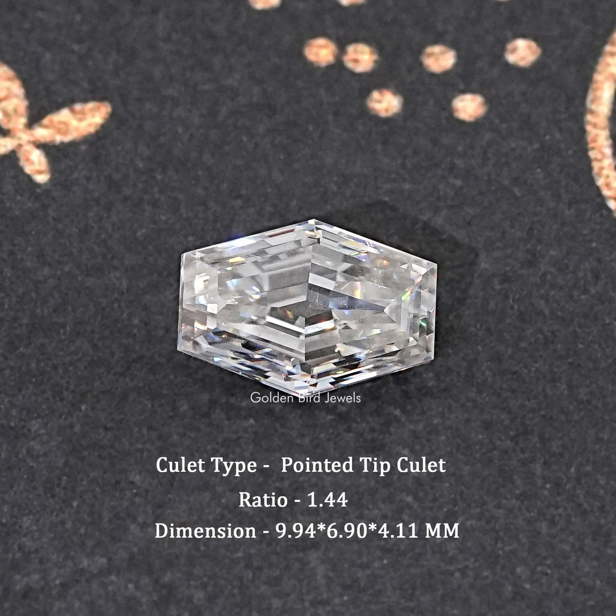 Near Colorless Old Mine Lozenge Cut Loose Stone