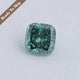 Dark Green Cushion Moissanite Loose Stone