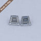 Grey Trapezoid Cut Moissanite Loose Pair
