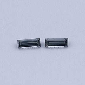 Grey Baguette Cut Loose Moissanite Pair