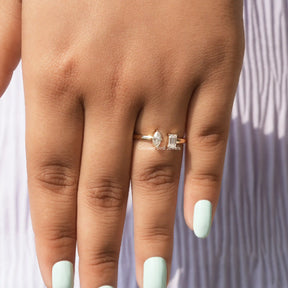 Detailed View Of Lab Diamond Toi Et Moi Ring