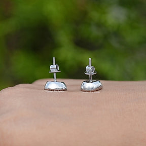 Back View Of Lab Diamond Bezel Studs