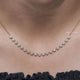 Old European Round Cut Moissanite Necklace