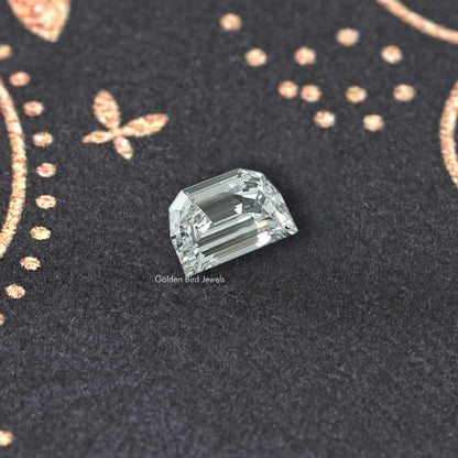 Step Cut Half Moon Lab Grown Diamond