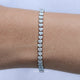 View Of Heart Shaped Lab Diamond Tennis Bracelet	
