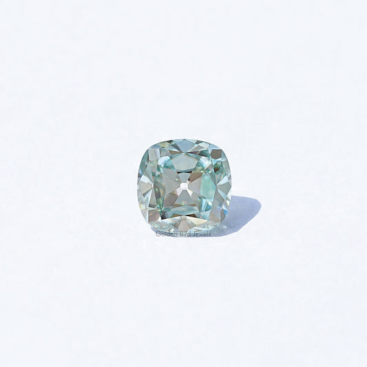 Light Blue Old Mine Cushion Loose Moissanite