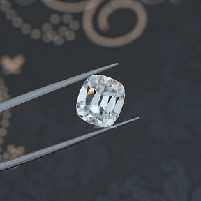 Cushion Cut Loose moissanite in white tone 