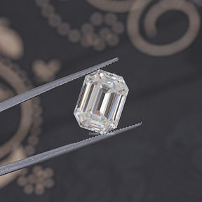 Back View Of Old Mine Pear Cut Loose Moissanite Stone