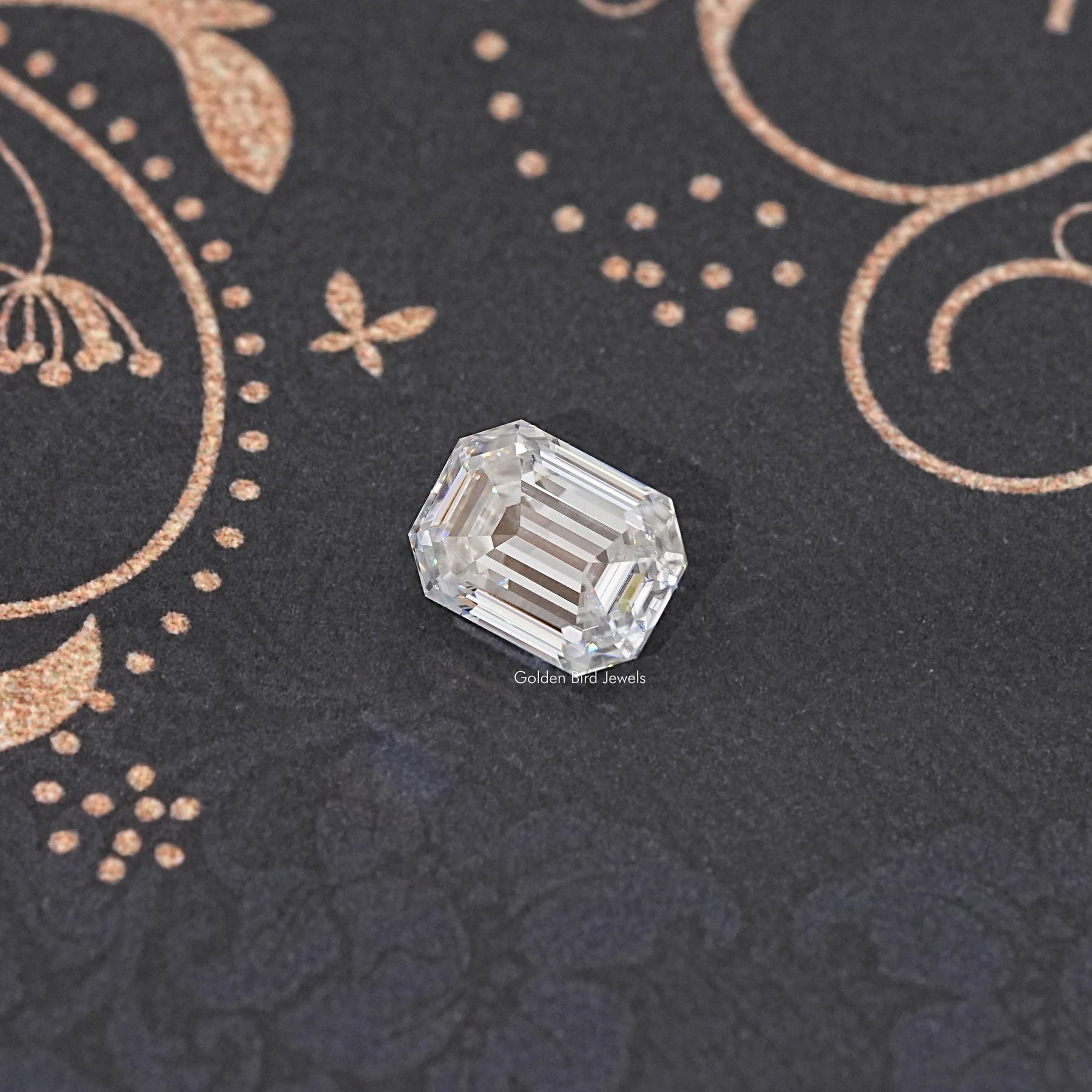 Top View of Old Mine Pear Cut Loose Moissanite Stone