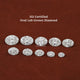 Front View Of Oval Cut Lab Grown Loose Diamond In White