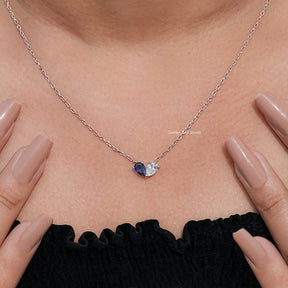 Pear Cut Gemstone Toi Moi Engagement Pendant
