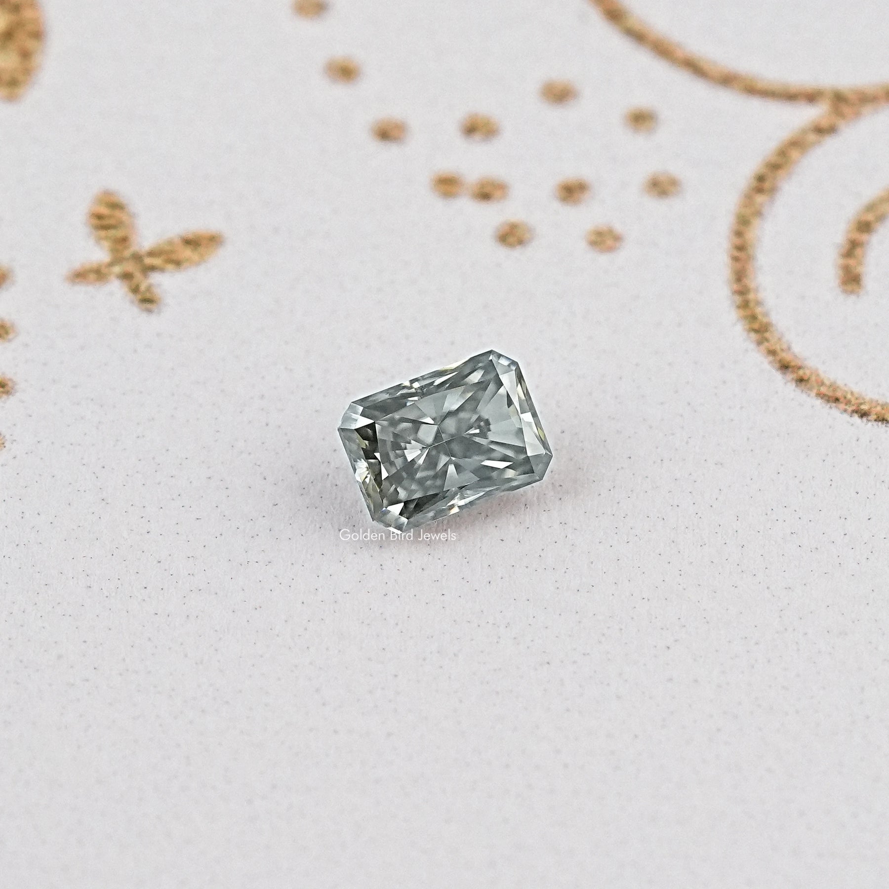 Top View of Radiant Shape Moissanite 