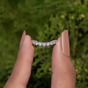 Round Cut Diamond Ring Full Eternity Band