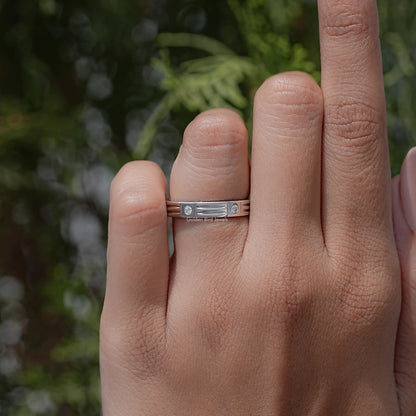 Round Cut Moissanite Classic Wedding Band