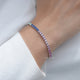 Multi Color Round Gemstone Tennis Bracelet
