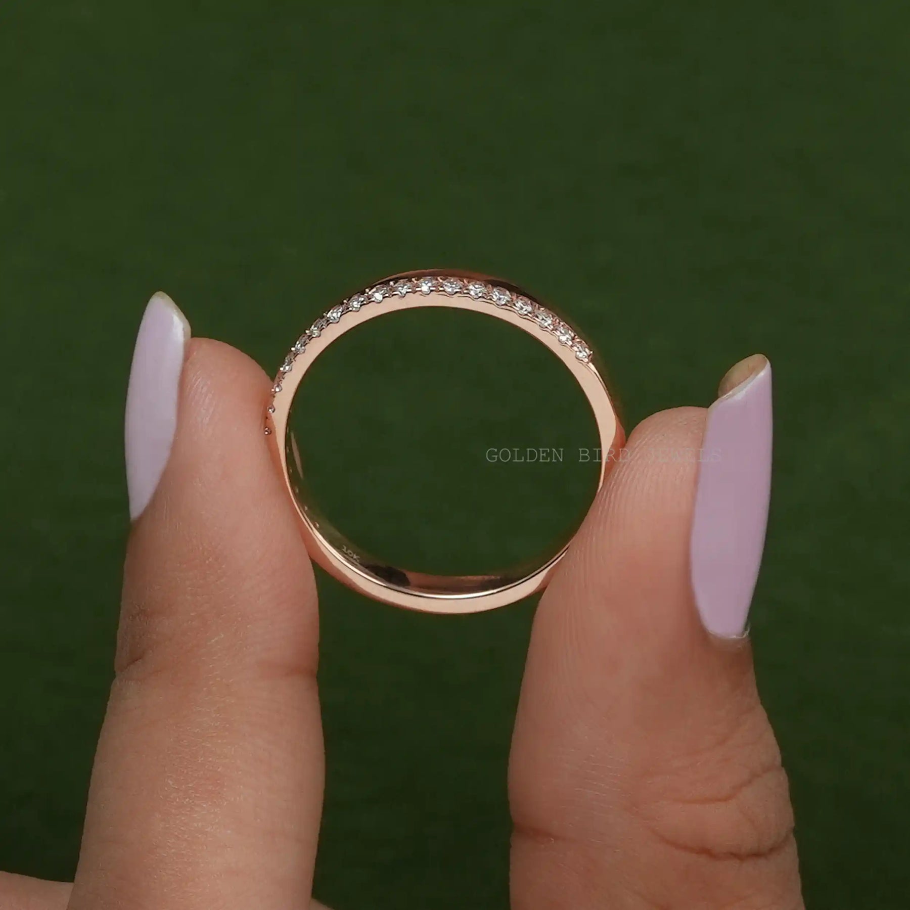 Round Cut Lab Diamond Eternity Band
