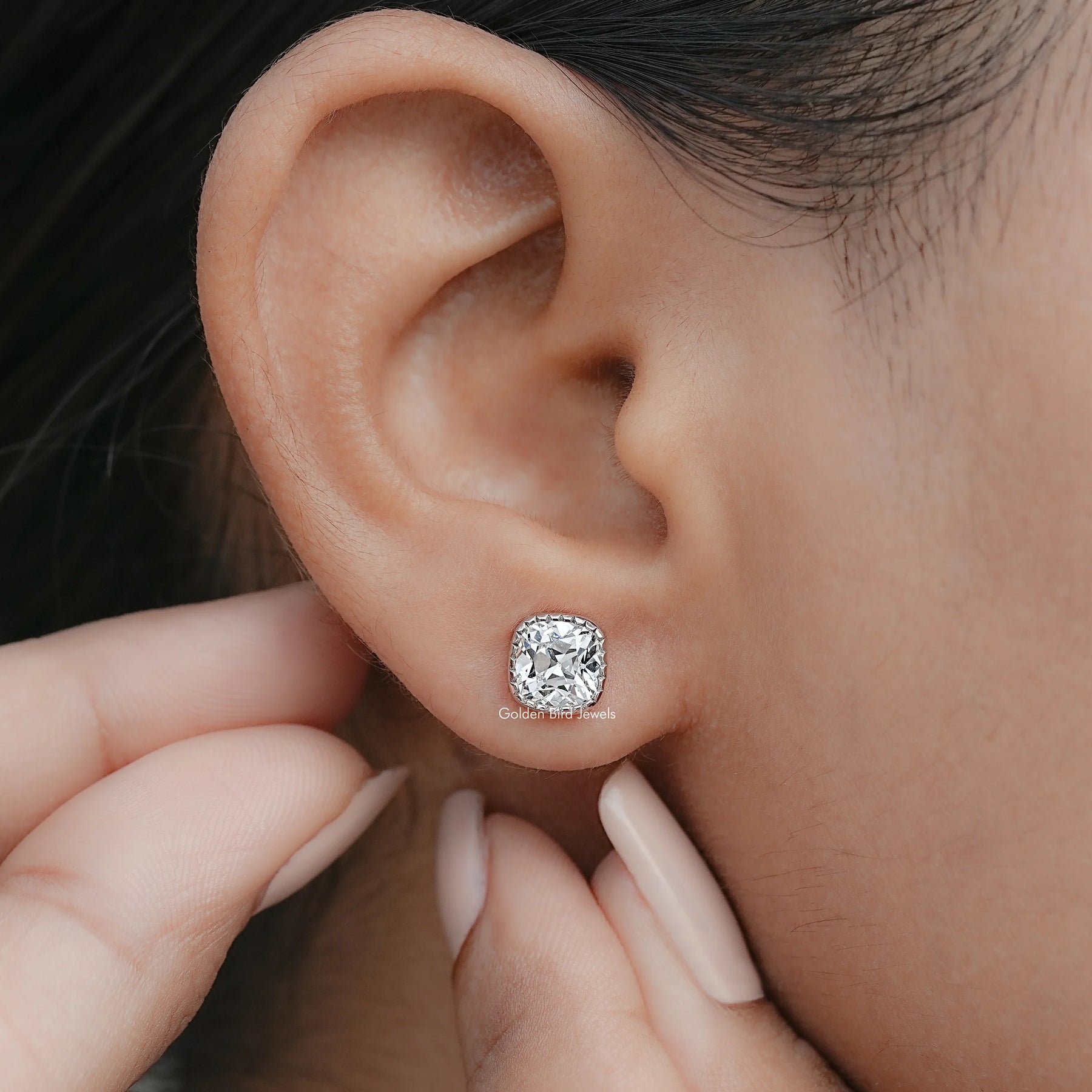 Detailed view of Lab Diamond in secure setting