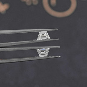 Detailed View Of Old Mine Trapezoid Cut Loose Moissanite Stone