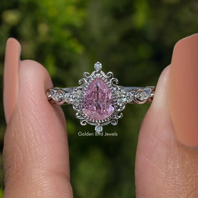 Tourmaline Pink Pear Gemstone Ring