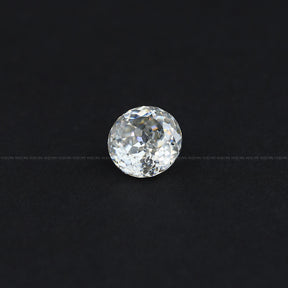 Top View Of Round Cut Loose Moissanite Stone