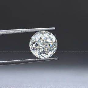Front View Of  Moissanite Portuguese Cut Loose Stone